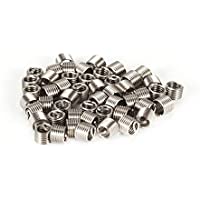 FEKETEUKI 50 UNIDS Insertos Roscados M6 1.0 1.5D Alambre de Acero Inoxidable Helicoil Sujetadores Herramientas de…